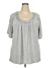 Design History Gray Short Sleeve Top Size 3X - photo 1