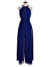 Vince Camuto 100% Polyester Solid Blue Jumpsuit Size 2 - photo 1