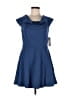 Lulus Solid Blue Casual Dress Size L - photo 1