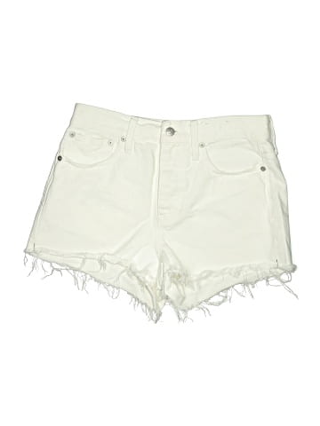 Madewell Relaxed Denim Shorts in Tile White (view 1)