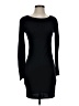 Piko Solid Black Casual Dress Size S - photo 1