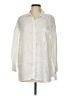 Gap 100% Linen Ivory Long Sleeve Button-Down Shirt Size M - photo 1