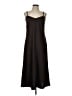 Ann Taylor LOFT 100% Polyester Solid Brown Casual Dress Size 10 - photo 1