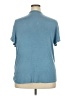 Papermoon Blue Short Sleeve Blouse Size 2X - photo 2
