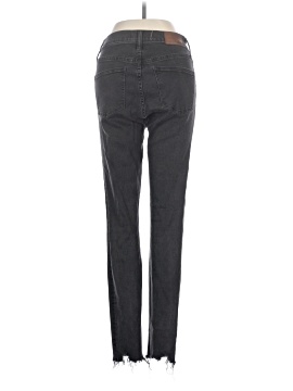 Madewell 9" Mid-Rise Skinny Jeans in Berkeley Black: Button-Through Edition (view 2)