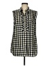 RED Valentino Black Sleeveless Button-Down Shirt Size M (estimated) - photo 1