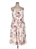 Torrid 100% Polyester Floral Ivory Casual Dress Size 1X Plus (1) - photo 1