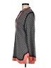 Tory Burch 100% Cotton Chevron-herringbone Gray Pullover Sweater Size M - photo 5
