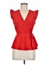 Monteau Red Sleeveless Blouse Size M - photo 1