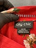City Chic 100% Polyester Red Casual Dress Size 14 - photo 7