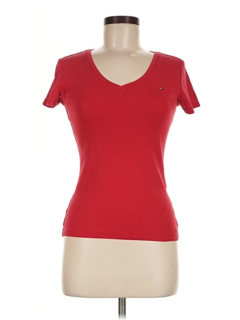 Pre-owned Tommy Hilfiger Short Sleeve T-shirt In Red