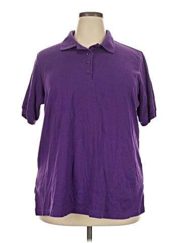 Woman Within Short Sleeve Polo (view 1)