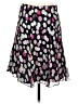 Express 100% Polyester Hearts Pink Casual Skirt Size 4 - photo 2