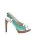 Carlo Fellini 100% Leather Teal Heels Size EU 37 - photo 1