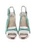 Carlo Fellini 100% Leather Teal Heels Size EU 37 - photo 2