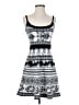 Bebe Graphic Black Casual Dress Size S - photo 1