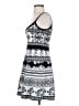 Bebe Graphic Black Casual Dress Size S - photo 5