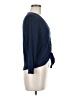 MICHAEL Michael Kors Blue 3/4 Sleeve Blouse Size M - photo 4