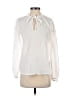 H&M L.O.G.G. White Long Sleeve Blouse Size 4 - photo 1