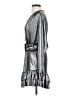 retrofête Metallic Silver Cocktail Dress Size S - photo 5