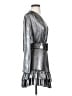retrofête Metallic Silver Cocktail Dress Size S - photo 4