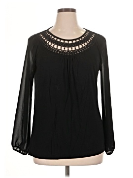 August Silk Long Sleeve Blouse (view 1)