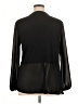 August Silk Black Long Sleeve Blouse Size XL - photo 2