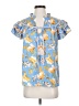She + Sky 100% Polyester Blue Short Sleeve Blouse Size S - photo 1