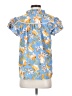 She + Sky 100% Polyester Blue Short Sleeve Blouse Size S - photo 2