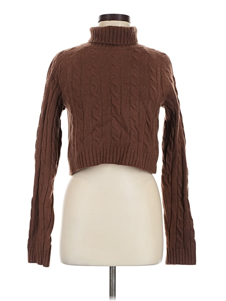 Pre-owned Sunday Best Turtleneck Sweater In Brown