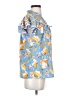She + Sky 100% Polyester Blue Short Sleeve Blouse Size S - photo 4