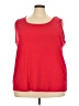 Only Necessities Red Sleeveless T-Shirt Size 4X - photo 1