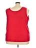 Only Necessities Red Sleeveless T-Shirt Size 4X - photo 2
