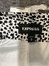 Express 100% Polyester Animal Print Ivory Shorts Size M - photo 3