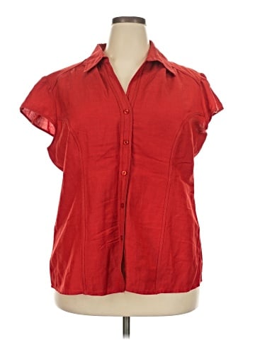 Ashley Stewart Short Sleeve Blouse (view 1)
