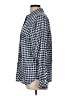 Talbots 100% Cotton Checkered-gingham Blue Long Sleeve Button-Down Shirt Size L - photo 5