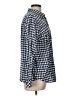 Talbots 100% Cotton Checkered-gingham Blue Long Sleeve Button-Down Shirt Size L - photo 4