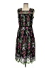 Parker 100% Polyester Floral Black Cocktail Dress Size 8 - photo 1