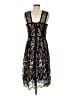 Parker 100% Polyester Floral Black Cocktail Dress Size 8 - photo 2