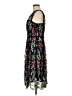Parker 100% Polyester Floral Black Cocktail Dress Size 8 - photo 5