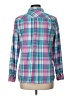 Talbots Plaid Teal Long Sleeve Button-Down Shirt Size L - photo 2