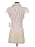 Love Notes White Short Sleeve Blouse Size M - photo 2