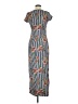 Discreet Print Gray Casual Dress Size M - photo 2