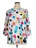MULTIPLES White 3/4 Sleeve Blouse Size 1X - photo 1