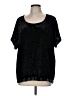 Kay Celine Black Short Sleeve Blouse Size M - photo 1