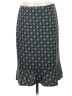 BCBG 100% Polyester Print Teal Casual Skirt Size S - photo 1