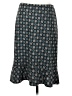 BCBG 100% Polyester Print Teal Casual Skirt Size S - photo 2
