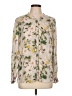 Joie 100% Silk Floral Ivory Long Sleeve Silk Top Size M - photo 1