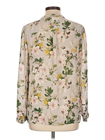 Joie Long Sleeve Silk Top (view 2)