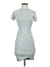 Express Solid Gray Casual Dress Size XXS - photo 1